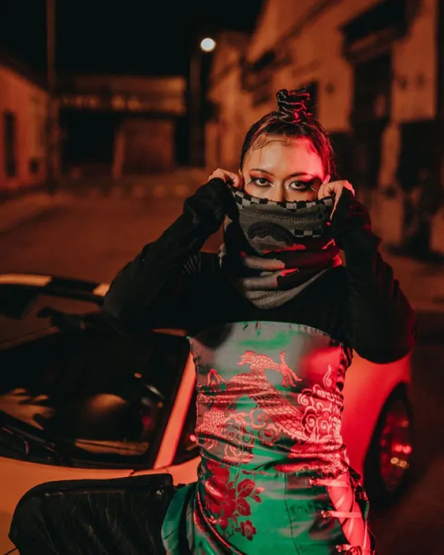 NECK WARMERS|COLD WEATHER GEAR>SPRAYGROUND 3AM NEVER SLEEP NECK WARMER