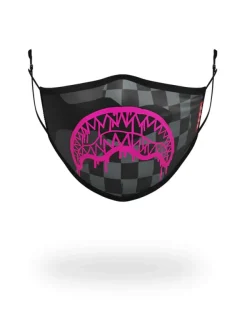 FACE MASKS>SPRAYGROUND 3AM PINK DRIP FACE MASK