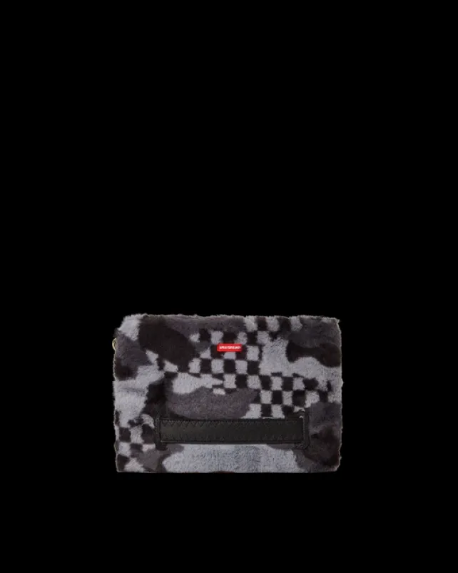 CROSSOVER CLUTCHES>SPRAYGROUND 3AM PLUSH ASPEN HIGHLANDS CROSSOVER CLUTCH