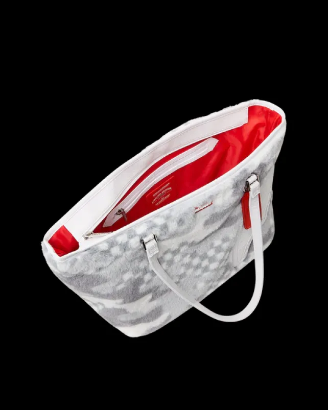 TOTES|HANDBAGS>SPRAYGROUND 3AM PLUSH SWISS ALPS TOTE