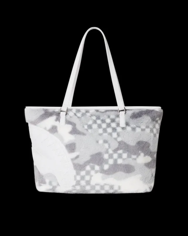 TOTES|HANDBAGS>SPRAYGROUND 3AM PLUSH SWISS ALPS TOTE