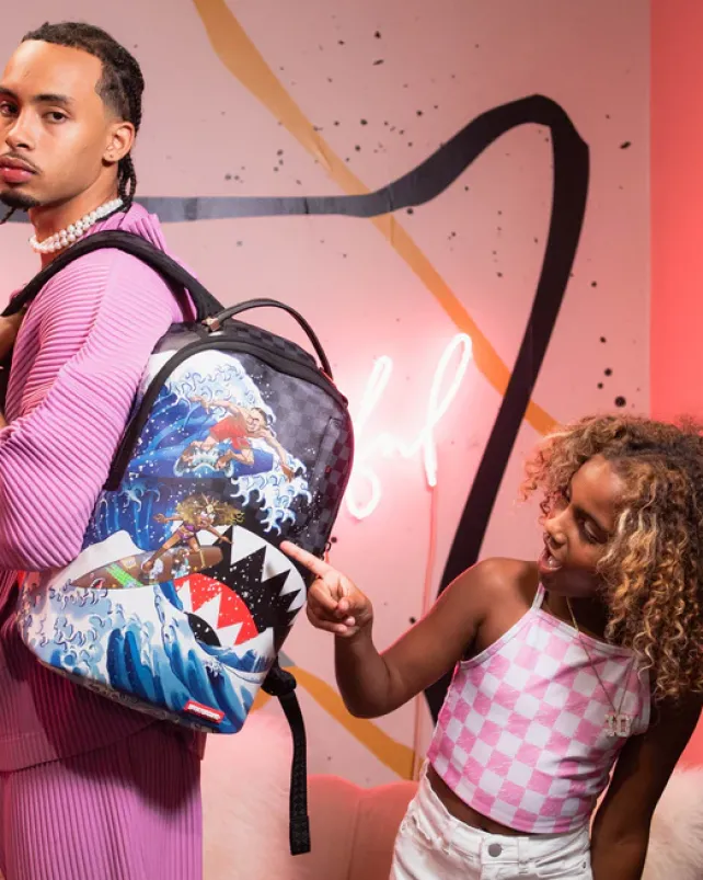 BACKPACKS>SPRAYGROUND AMARI BAILEY u0026 SISTER SURFRIDER COLLAB BACKPACK (DLXV)