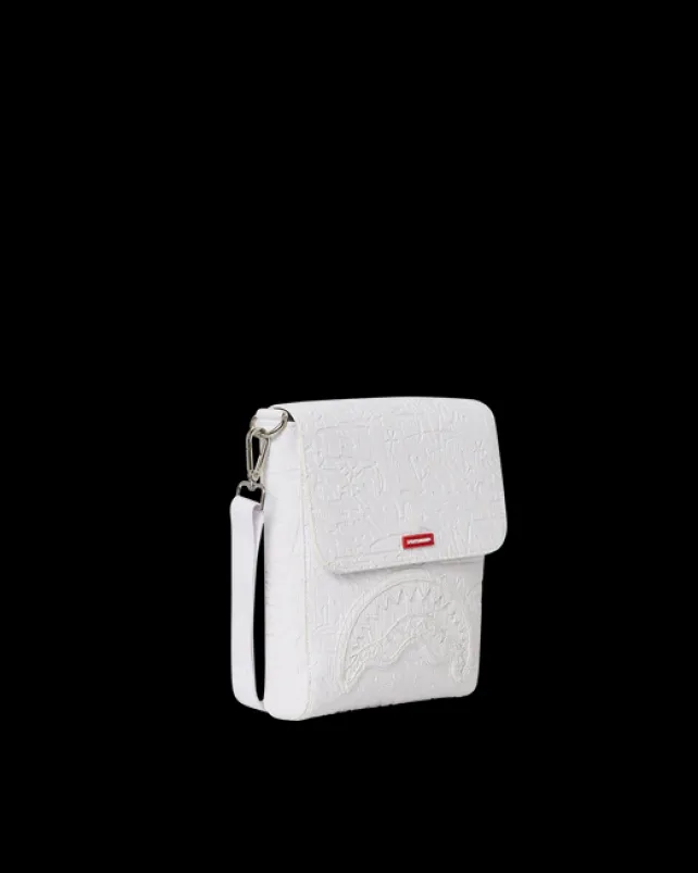 SLINGS|CROSSBODYS>SPRAYGROUND ARCTIC WOLFPACK MESSENGER SLING BAG
