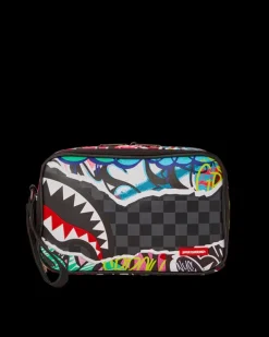 TOILETRIES AKA MONEY BAGS>SPRAYGROUND ARTISTIC PURSUIT TOILETRY BAG