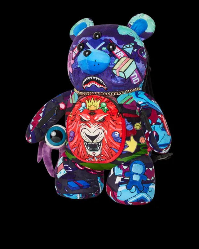 TEDDY BEAR BACKPACKS|BACKPACKS>SPRAYGROUND ASTRO TWILIGHT MONEYBEAR TEDDYBEAR BACKPACK