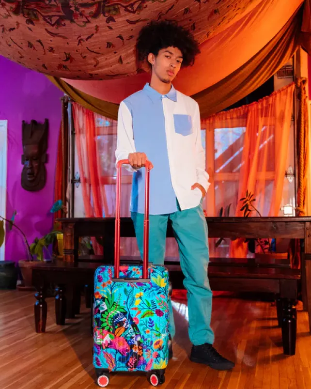CARRY-ON LUGGAGE>SPRAYGROUND AVANT GARDEN SHARKNAUTICS HARDSHELL CARRY-ON LUGGAGE