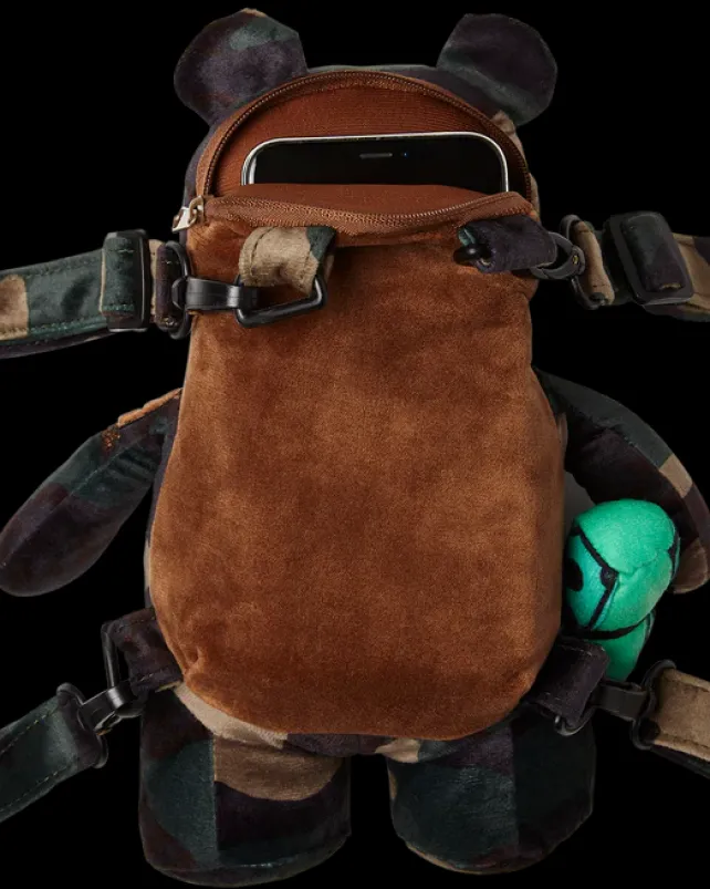 BEAR CUBS|BACKPACKS>SPRAYGROUND BEARCUB BACKPACK - CAMOCHECK MONEYBEAR