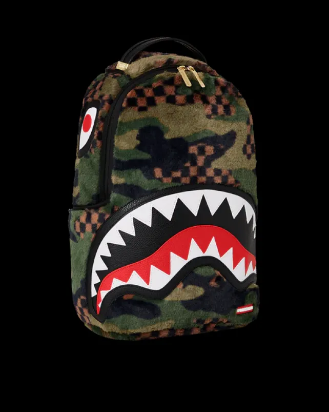 BACKPACKS>SPRAYGROUND BIG SKY FUR SHARK BACKPACK