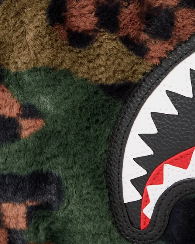 CROSSOVER CLUTCHES>SPRAYGROUND BIG SKY FUR SHARK CROSSOVER CLUTCH