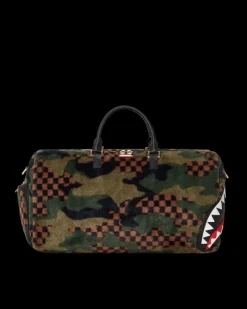 DUFFLES>SPRAYGROUND BIG SKY FUR SHARK DUFFLE