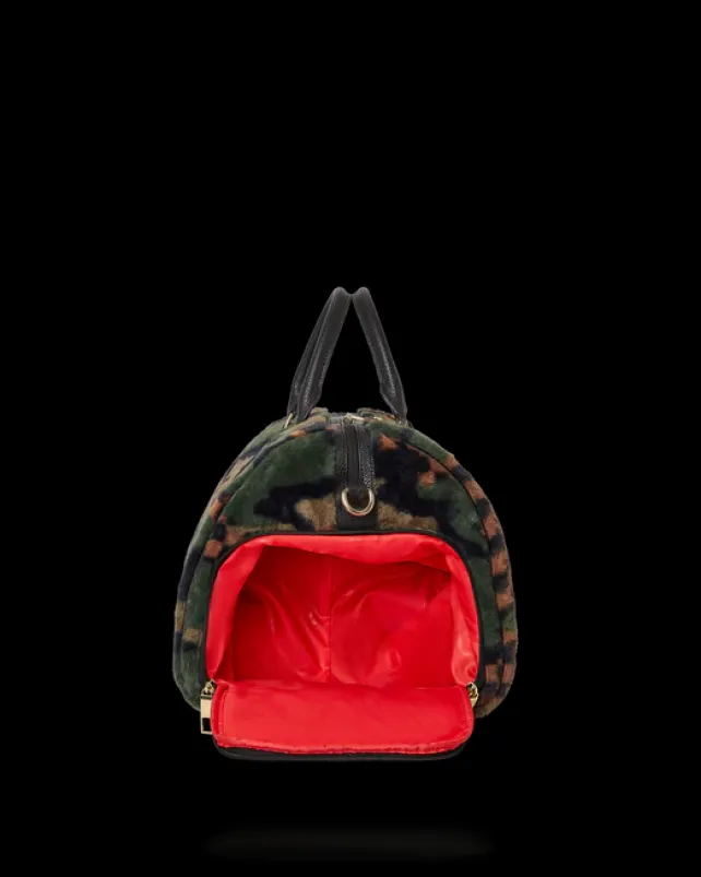 DUFFLES>SPRAYGROUND BIG SKY FUR SHARK DUFFLE