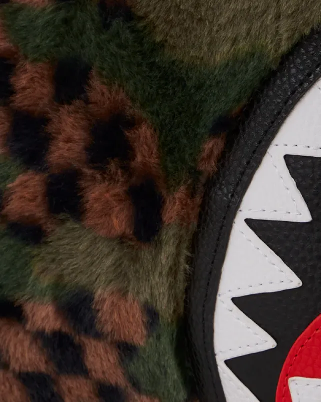 DUFFLES>SPRAYGROUND BIG SKY FUR SHARK DUFFLE