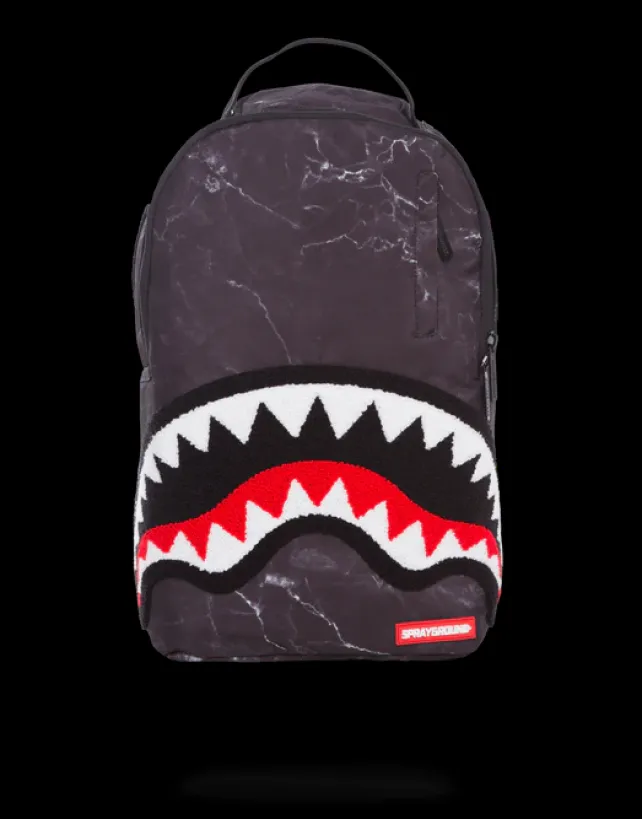 BACKPACKS>SPRAYGROUND BLACK MARBLE BACKPACK