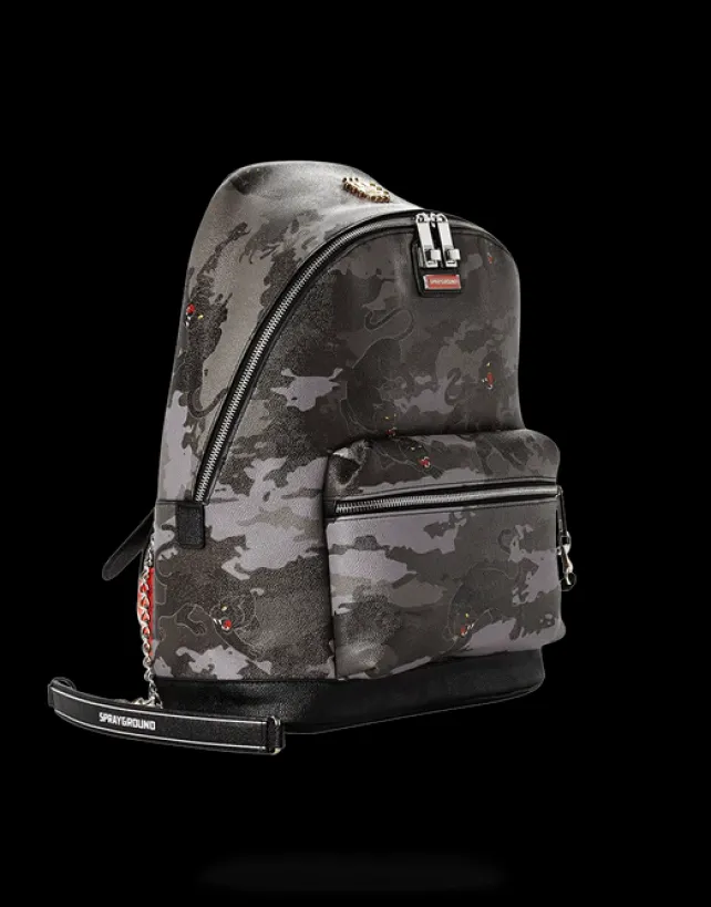 BACKPACKS>SPRAYGROUND BLACK PANTHERA CAMO EMPEROR