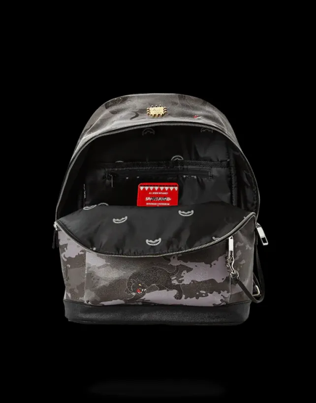 BACKPACKS>SPRAYGROUND BLACK PANTHERA CAMO EMPEROR