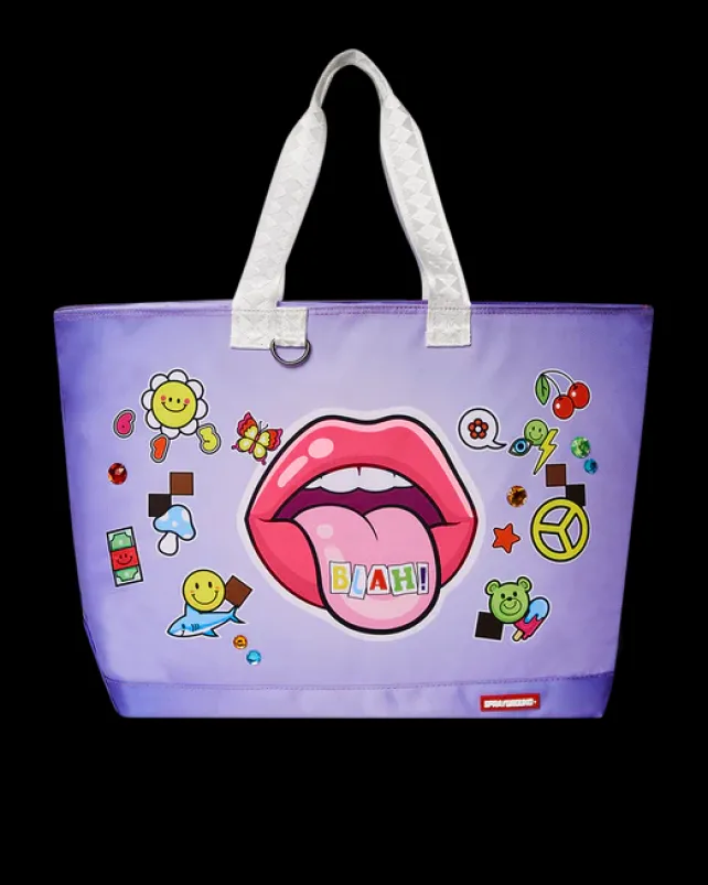 TOTES|BEACH & GYM TOTES>SPRAYGROUND BLAH! BEACH TOTE