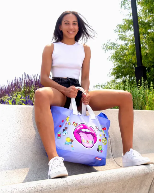 TOTES|BEACH & GYM TOTES>SPRAYGROUND BLAH! BEACH TOTE