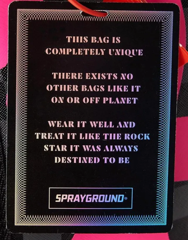 BACKPACKS>SPRAYGROUND BLUE MIRROR REFLECTIVE SPLAT BACKPACK (ONE OF ONE)