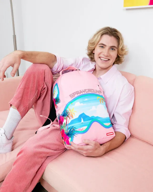 BACKPACKS>SPRAYGROUND BORA BORA SHARK ISLAND VILLA BACKPACK