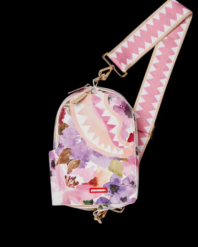 SLINGS|CROSSBODYS>SPRAYGROUND BOTANIC VILLA CHILLA BACKPACK SLING