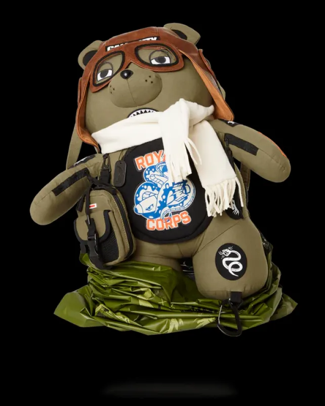 TEDDY BEAR BACKPACKS|BACKPACKS>SPRAYGROUND CALL OF DUTY AVIATOR FEARLESS MONEYBEAR TEDDYBEAR BACKPACK
