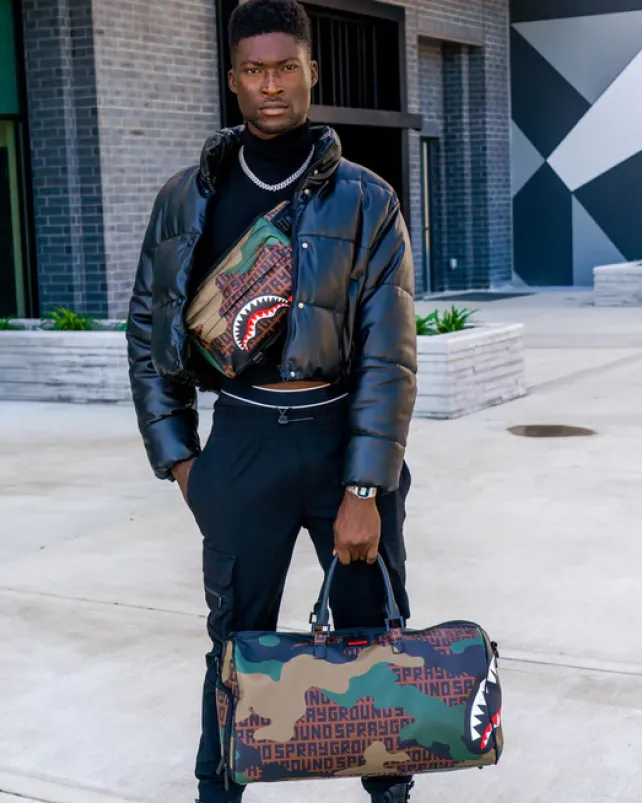 DUFFLES>SPRAYGROUND CAMO INFINITI DUFFLE