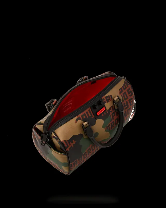 DUFFLES>SPRAYGROUND CAMO INFINITI MINI DUFFLE