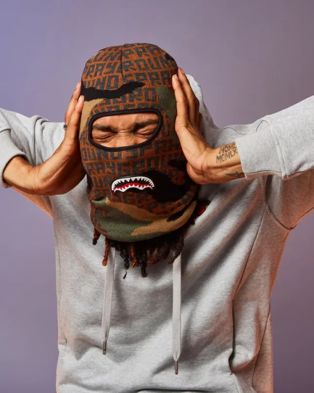 SKI MASKS|COLD WEATHER GEAR>SPRAYGROUND CAMO INFINITI SKI MASK