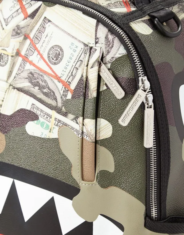 BACKPACKS>SPRAYGROUND CAMO MONEY SHARK