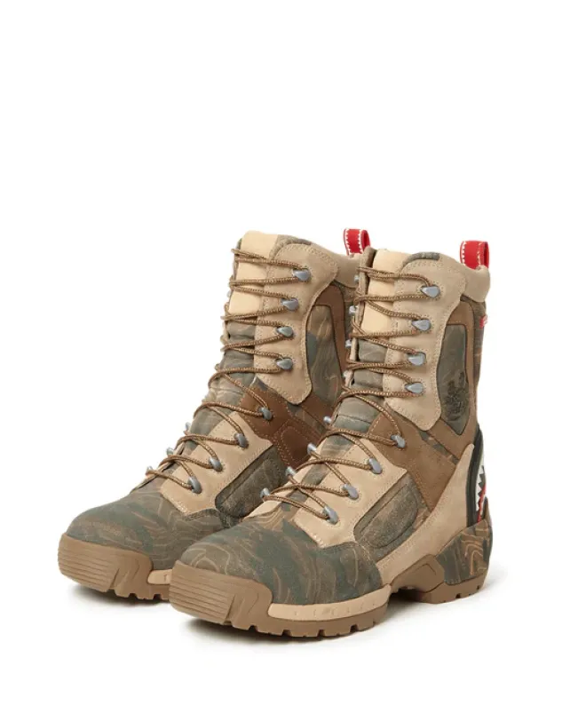 BOOTS>SPRAYGROUND CAMO TERRAIN FUERZA COBRA PARATROOPER BOOTS - MADE IN COLOMBIA NUMBERED 1/280 PAIRS