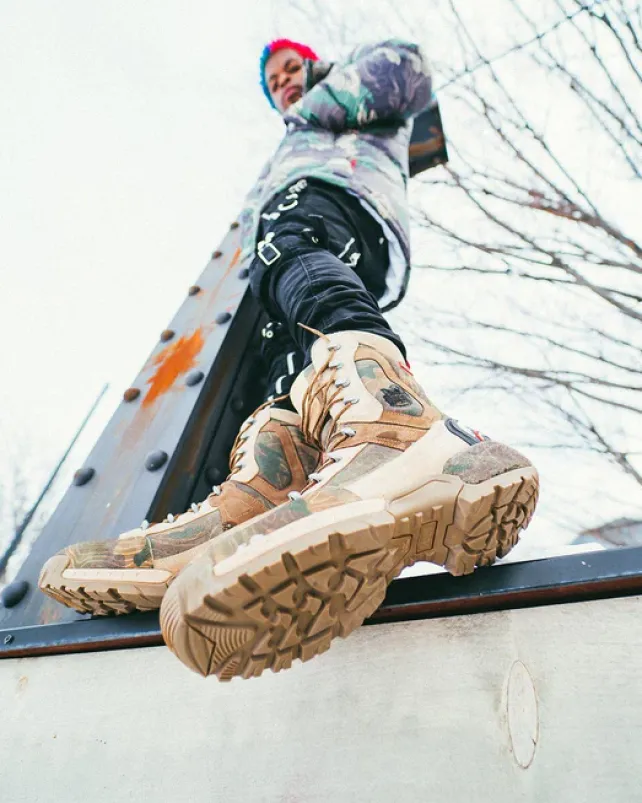 BOOTS>SPRAYGROUND CAMO TERRAIN FUERZA COBRA PARATROOPER BOOTS - MADE IN COLOMBIA NUMBERED 1/280 PAIRS