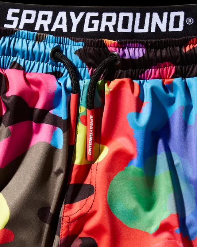 SWIMWEAR>SPRAYGROUND CAMOBURST CORTO SWIM TRUNKS