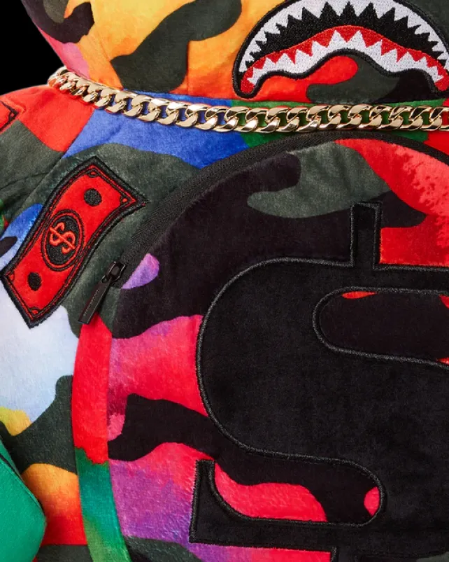 TEDDY BEAR BACKPACKS|BACKPACKS>SPRAYGROUND CAMOBURST MONEYBEAR TEDDYBEAR BACKPACK