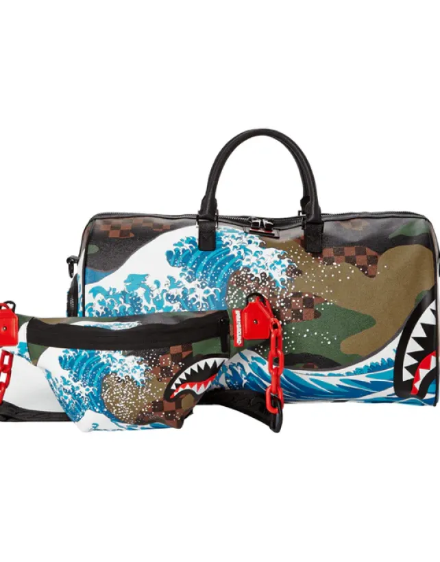 CROSSBODYS>SPRAYGROUND CAMOKAWA WAVE SHARK CROSSBODY