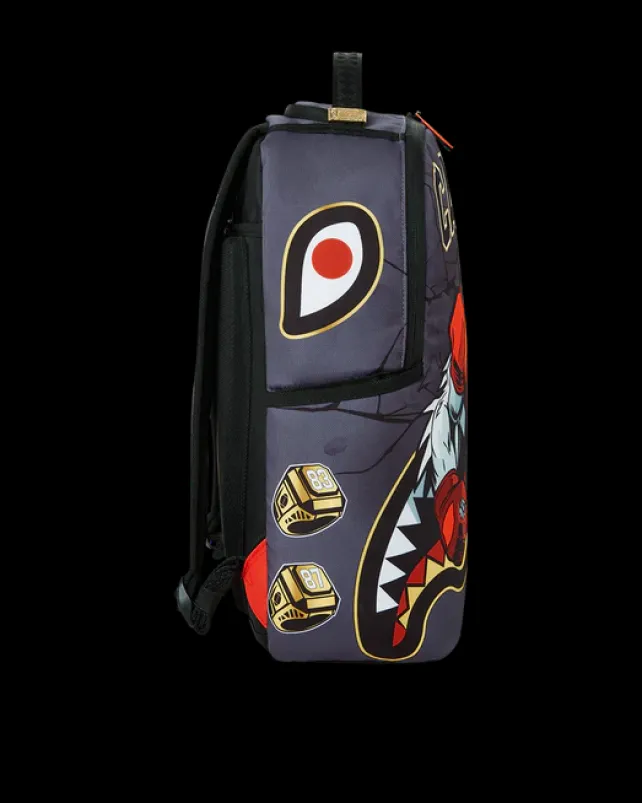 BACKPACKS>SPRAYGROUND CANES MUSCLE UNIVERSITY OF MIAMI BACKPACK (WITH WARREN SAPP)