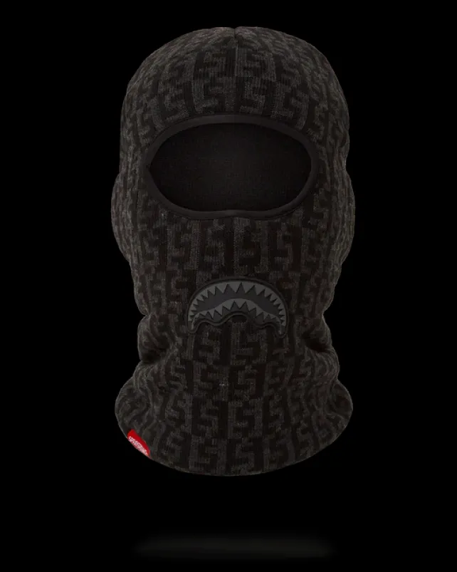 SKI MASKS|COLD WEATHER GEAR>SPRAYGROUND CASHIN CHECKS SKI MASK (GRAY)