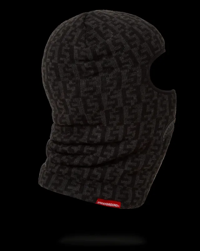 SKI MASKS|COLD WEATHER GEAR>SPRAYGROUND CASHIN CHECKS SKI MASK (GRAY)