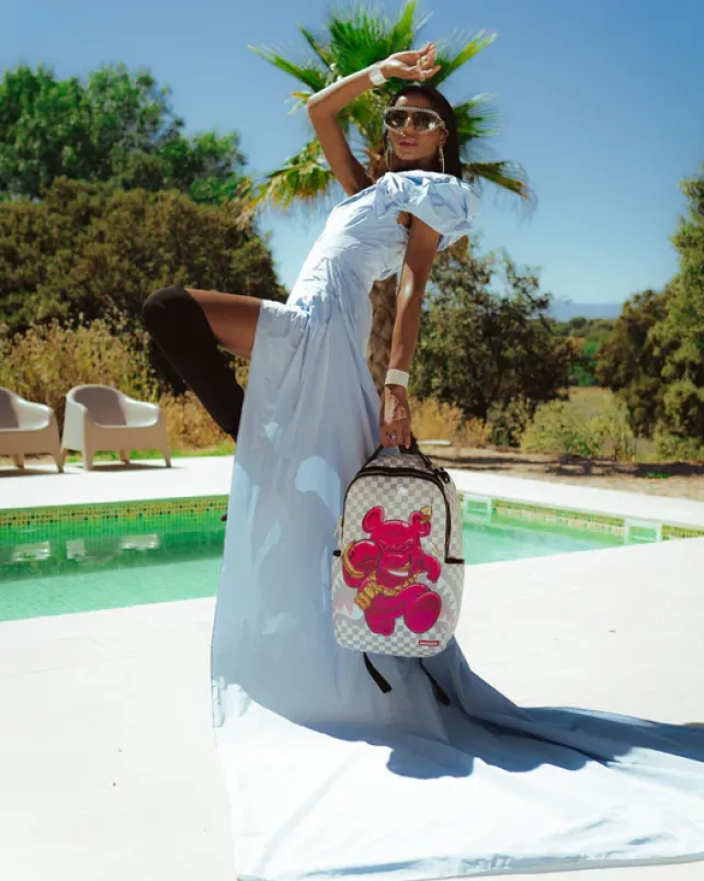 BACKPACKS>SPRAYGROUND CHASE BANK: DIABLO BACK AT IT BACKPACK (ROSE) (DLXV)
