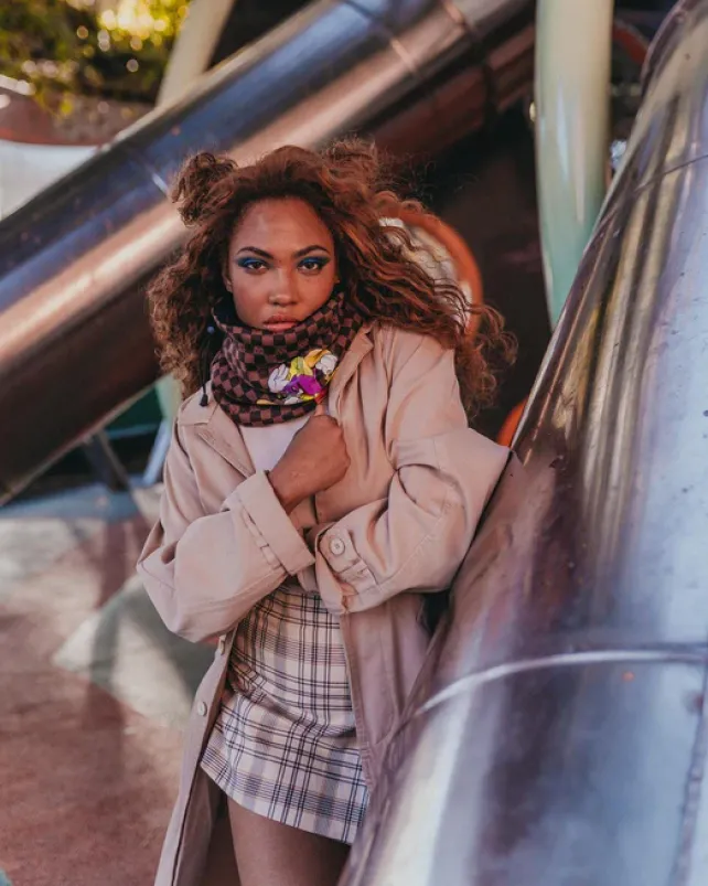 NECK WARMERS|COLD WEATHER GEAR>SPRAYGROUND CHASE BANK NECK WARMER