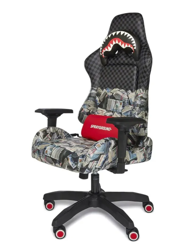 GAMING CHAIRS>SPRAYGROUND CHECK MONEY GAMING CHAIR - SUPER RARE