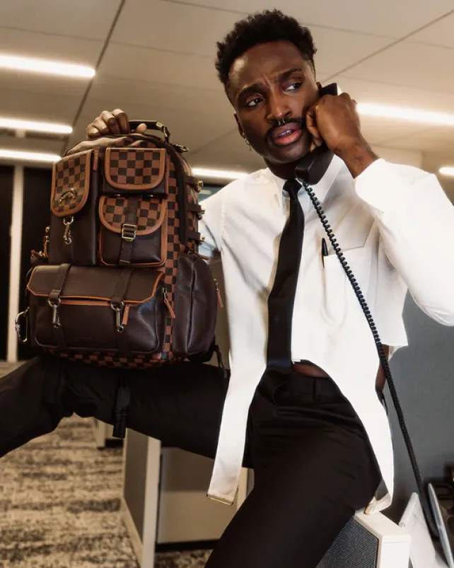 BACKPACKS>SPRAYGROUND CHECKMATE ROYALE BACKPACK (DLXV)