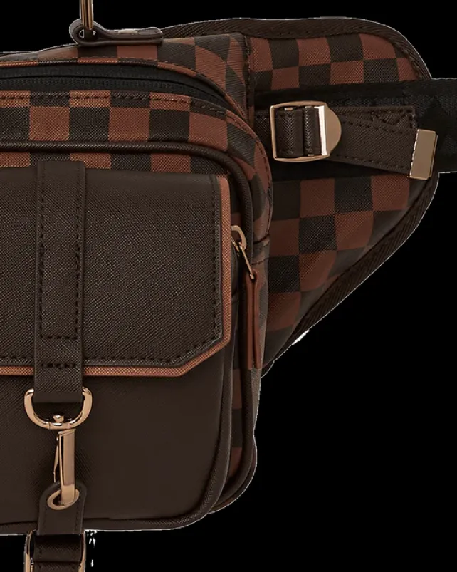 CROSSBODYS>SPRAYGROUND CHECKMATE ROYALE CARGO CROSSBODY