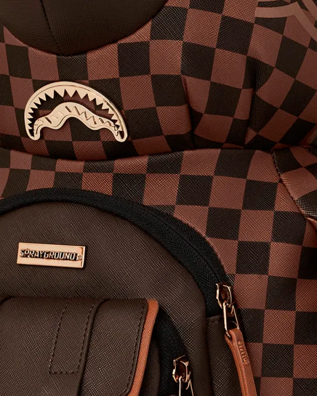 TEDDY BEAR BACKPACKS|BACKPACKS>SPRAYGROUND CHECKMATE ROYALE MONEYBEAR TEDDYBEAR BACKPACK