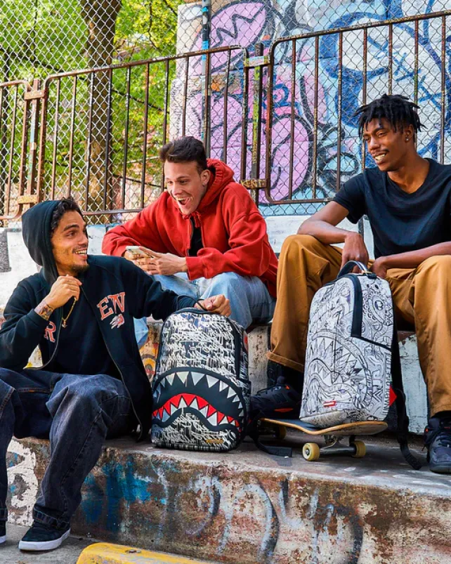 BACKPACKS>SPRAYGROUND CHROME CRUSHER BACKPACK (DLXV)