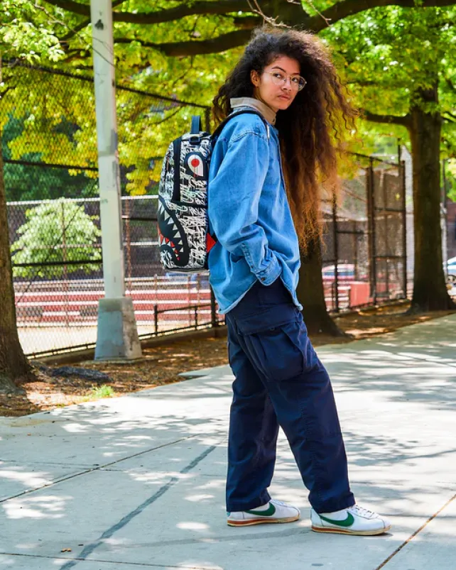 BACKPACKS>SPRAYGROUND CHROME CRUSHER BACKPACK (DLXV)