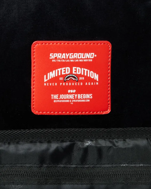 BACKPACKS>SPRAYGROUND CLEARCUT DLX BACKPACK (BLACK)