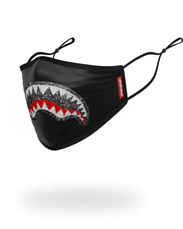 FACE MASKS>SPRAYGROUND CLEARCUT FACE MASK (BLACK)