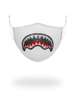 FACE MASKS>SPRAYGROUND CLEARCUT FACE MASK (WHITE)
