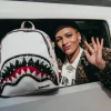 SAVAGES|BACKPACKS>SPRAYGROUND CLEARCUT SAVAGE BACKPACK (WHITE)