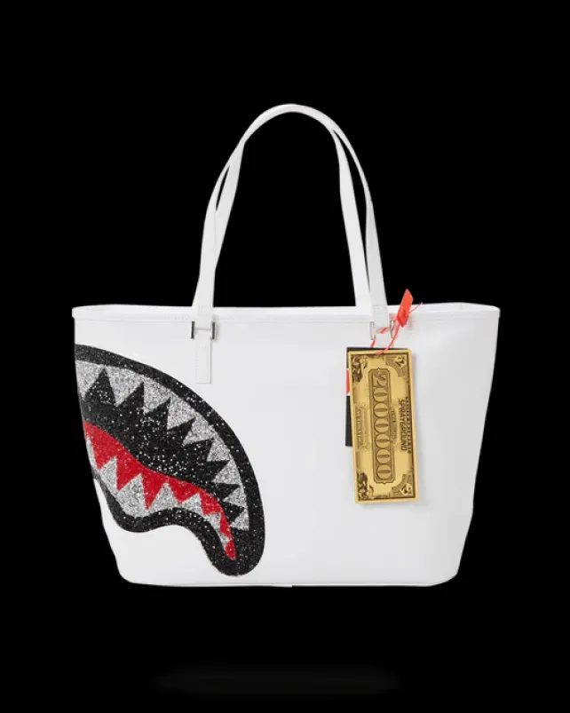 TOTES>SPRAYGROUND CLEARCUT TOTE (WHITE)